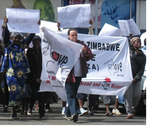 WOZA in action Harare May 28, 2008